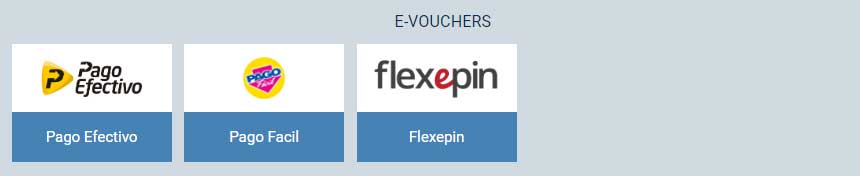 Deposit via E-vouchers